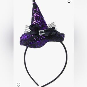 Purple Witch Hat Headband for Kids, Halloween Accessories